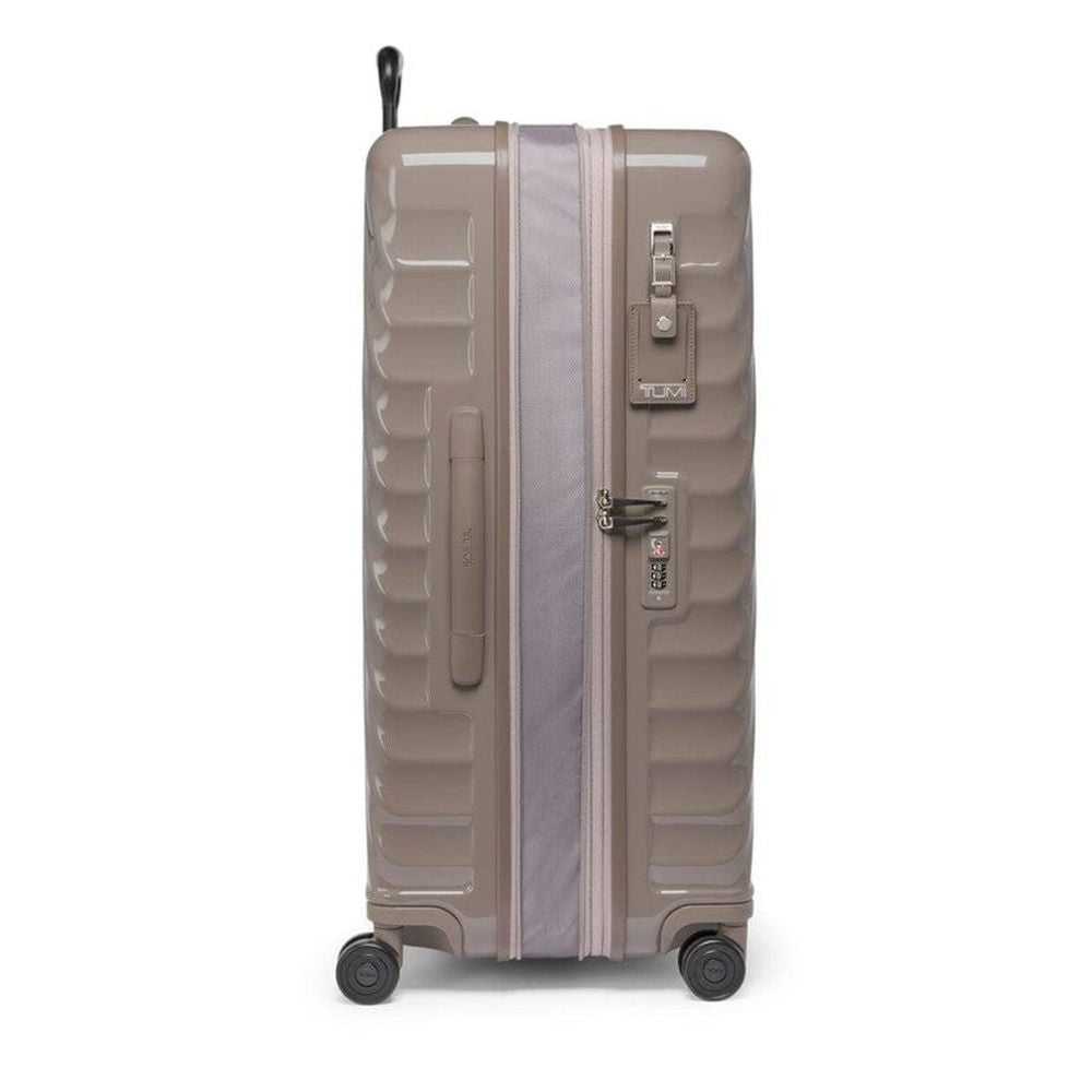 Side view of TUMI Iconic Alpha 3 Packing Case With Ballistic Nylon and Dual Wheels: Model Number 139686-1596