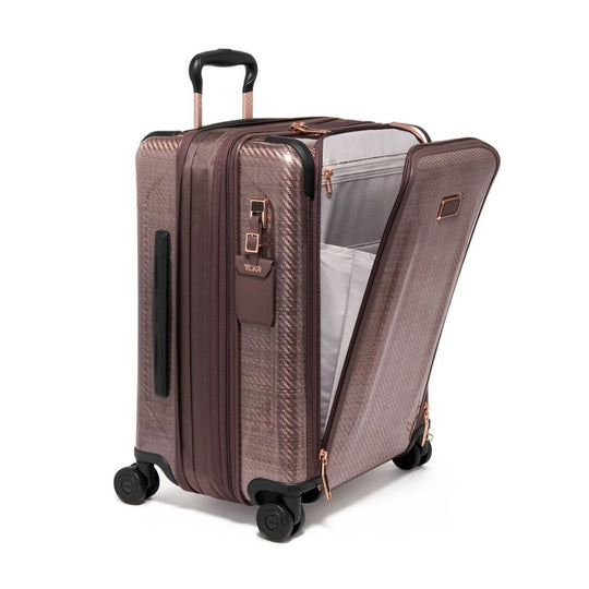 TUMI Tegra-Lite Front Pocket Carry-On (144796-T484) in Blush Color Variant with an open front compartment