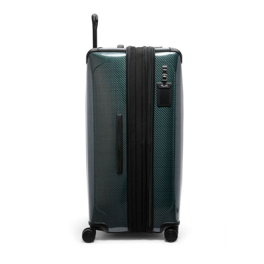 Side View of Emerald Variant of TUMI Tegra-Lite Extended Packing Case With USB-C And Spinner Wheels: Model Number 144794-1060 