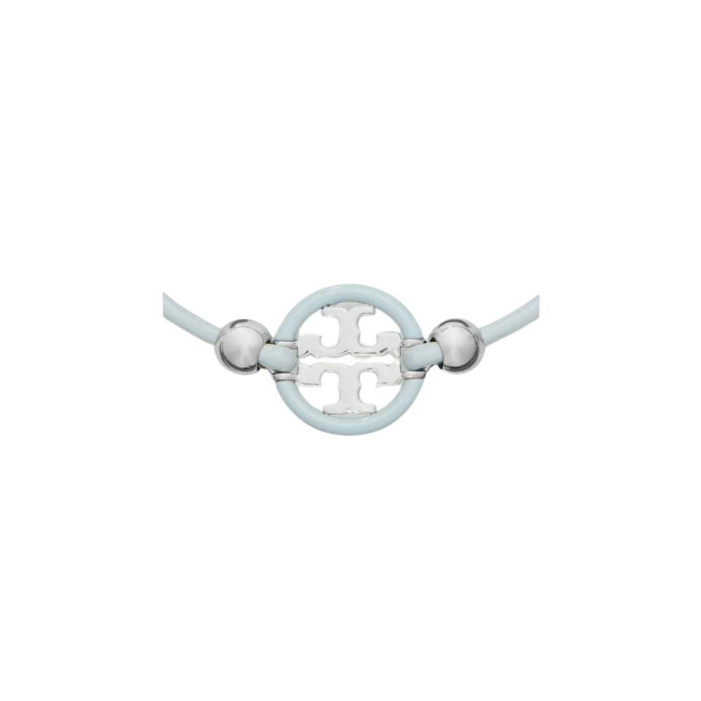 Tory Burch Light Blue Enamel Slider Closure Bracelet