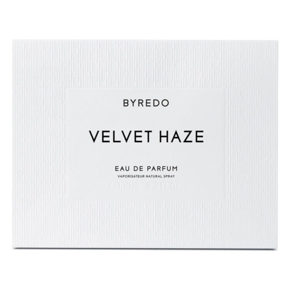 Box of 100mL EDP Perfume bottle of Velvet Haze by Byredo