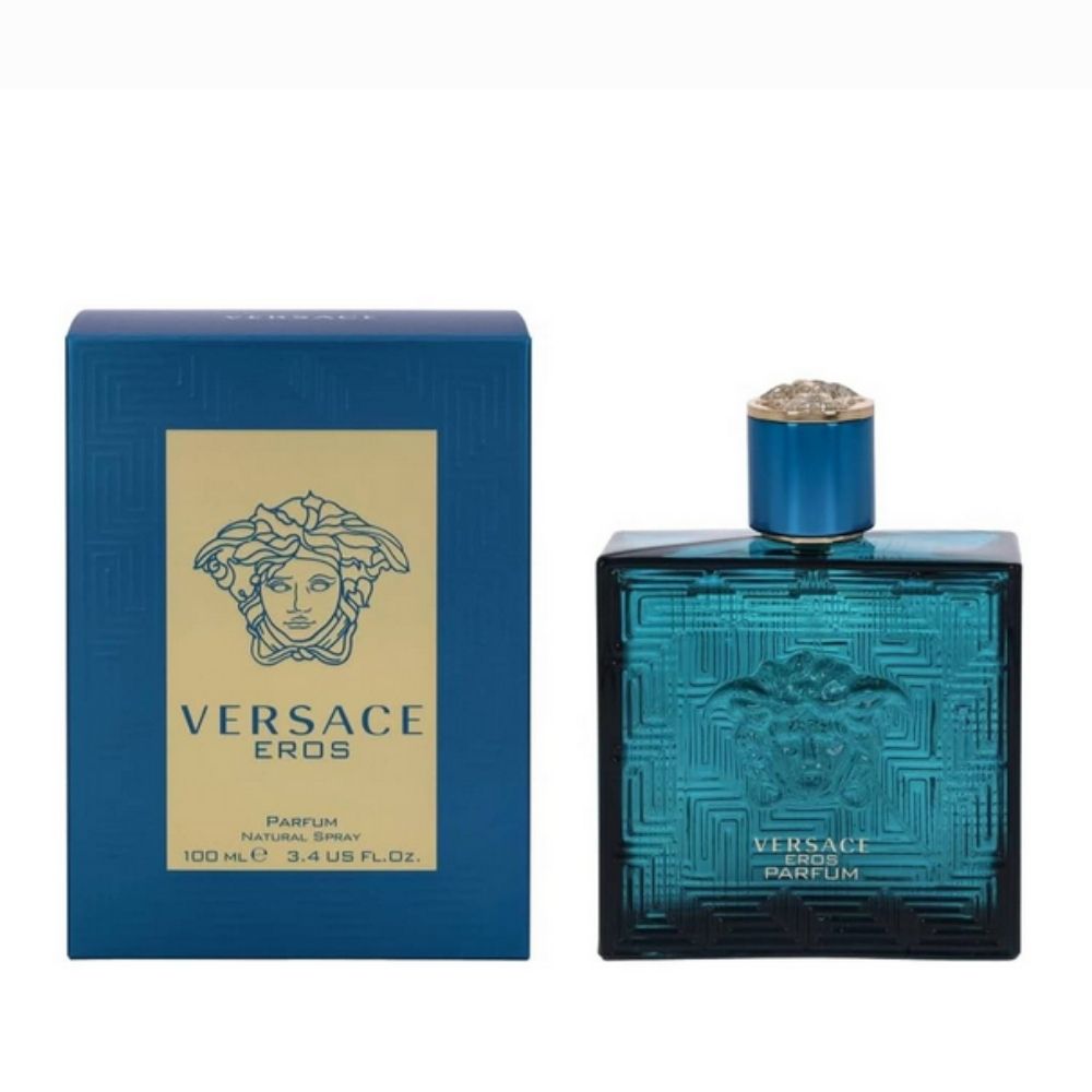 Eros Parfum 100mL by Versace along with its Packaging