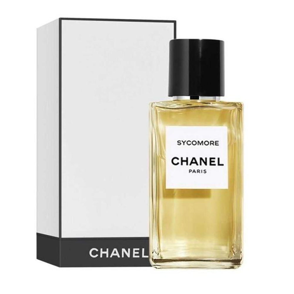An EDP 200mL bottle of Sycomore by Chanel along with its Box