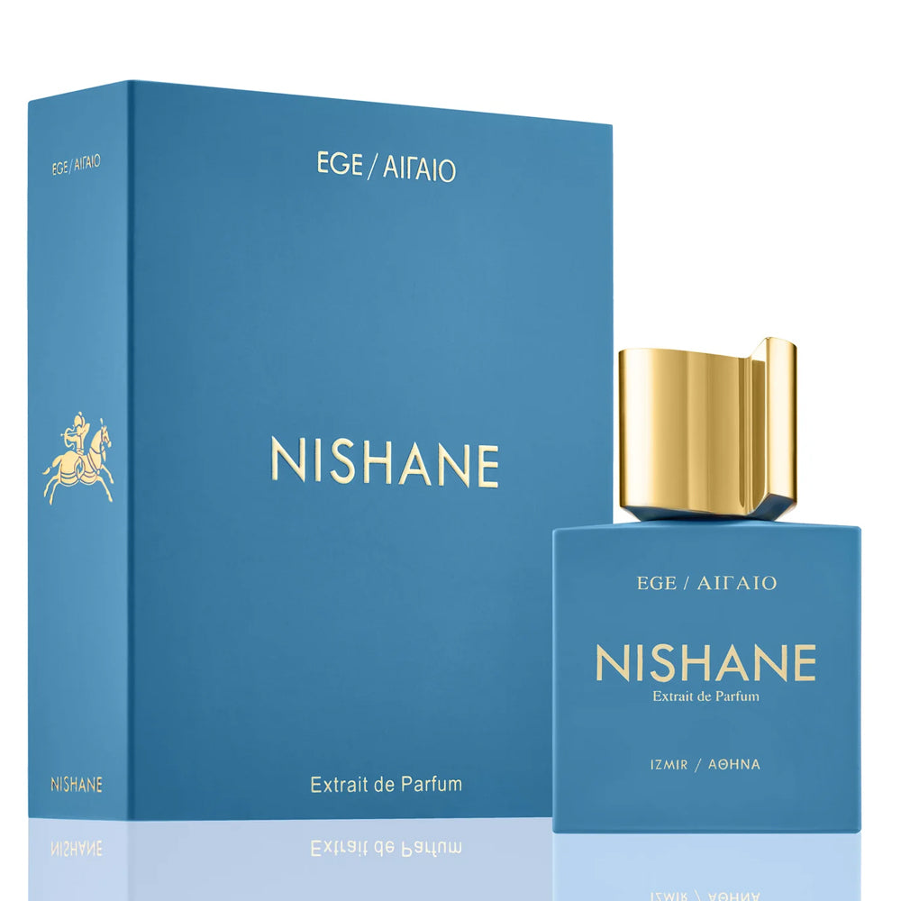 An Extrait de Parfum 50mL bottle of Ege Ailaio along with its Box