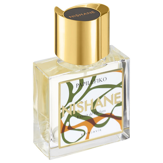 An Extrait de Parfum 50mL bottle of Papilefiko by Nishane