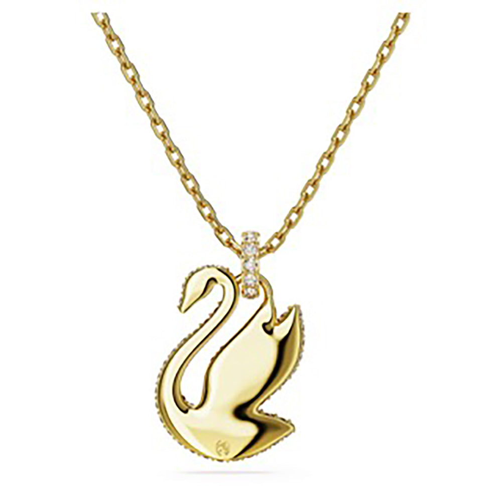 Back View of Gold Tone Plated Swan Pendant