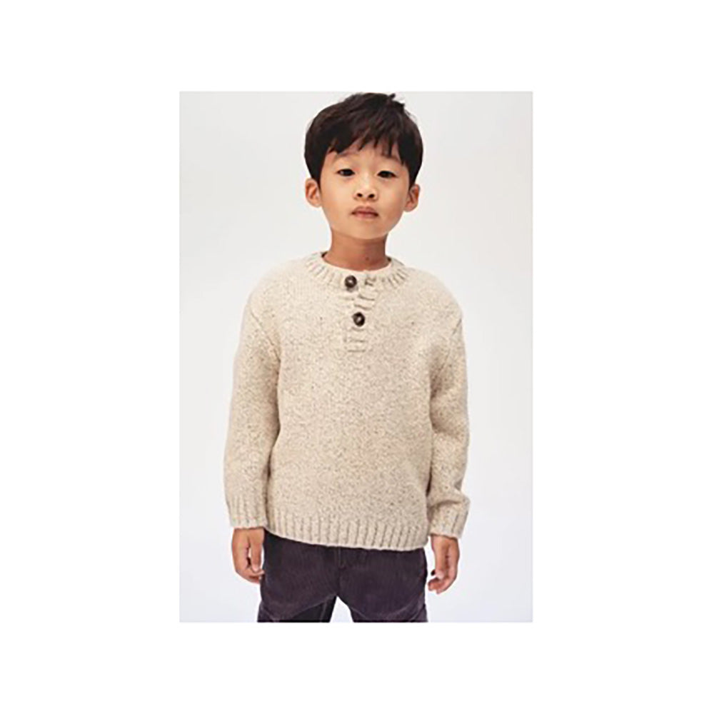 Boy In H&M Knitted Henly Jumper